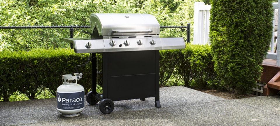 Propane grill ready for spring