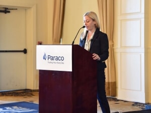 Christina at podium march 2019 family business