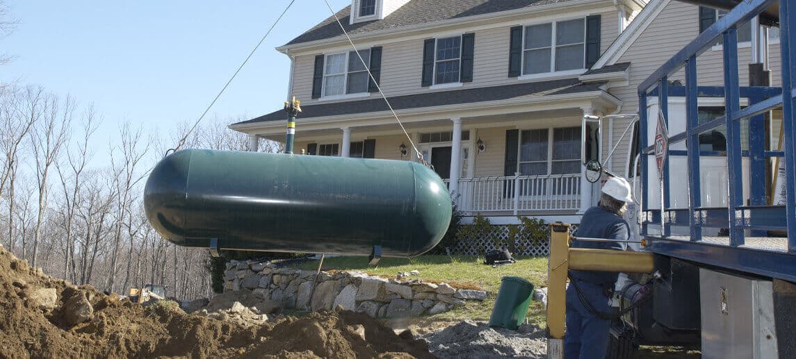 Installing a propane tank