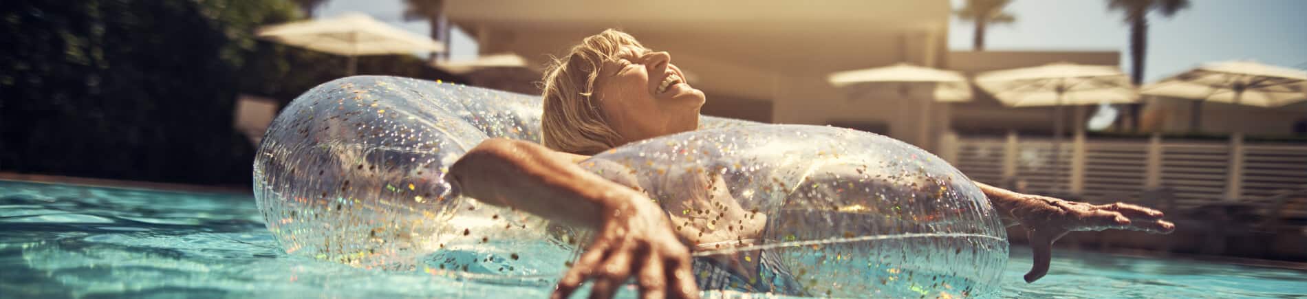 Pool heat woman pool