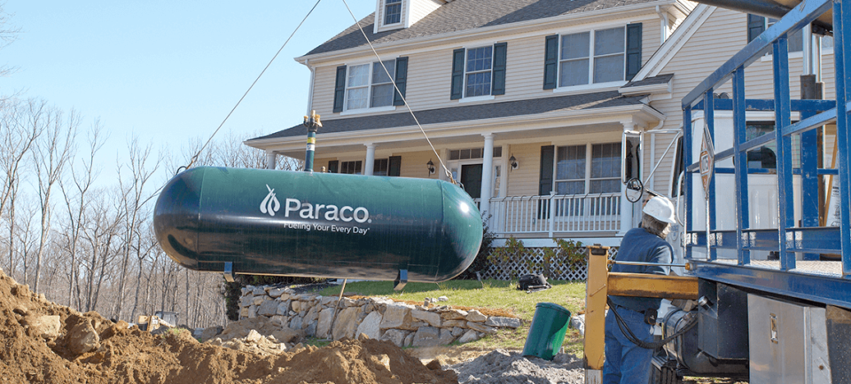 Propane tank install