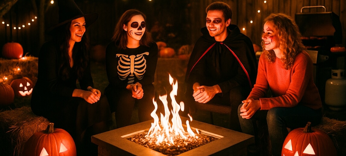 Halloween hosting with propane