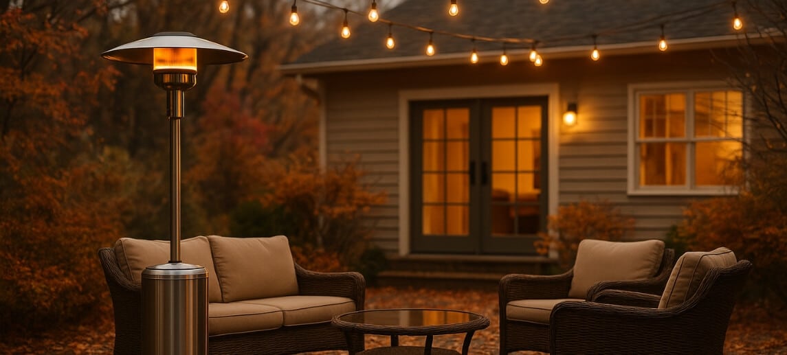 Propane patio heaters extend your outdoor season